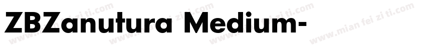 ZBZanutura Medium字体转换